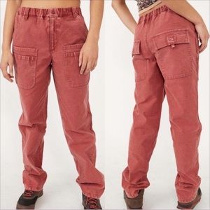 Free People Voyage Utility Cargo Wide Leg Pants In Cowboy. NWT! Sz XS